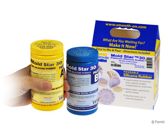 Smooth-On - Smooth-Cast 300 Liquid Plastic Compound & Mold Star 15 Slow  Molding Silicone Rubber